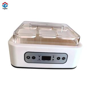 Máy làm sữa chua Dễ dàng DIY Tự làm Tiết kiệm năng lượng Hộ gia đình với 6 cốc thủy tinh Máy lên men sữa chua tự động