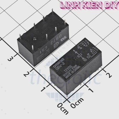 G5V-2-DC12 Rơ Le 12VDC 2A DPDT 8 Chân Linh Kiện DIY