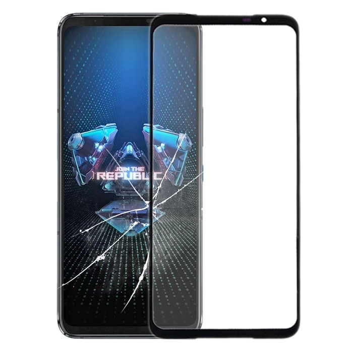 Nhà máy bán trực tiếp Ống kính kính kính ngoài màn hình phía trước cho Asus ROG Phone 5 ZS673KS I005