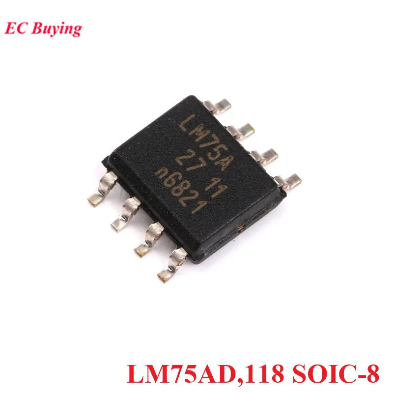EC buying 5 Cái / 1 Cái LM75 LM75A LM75AD SOIC-8 118 Chip Cảm Biến Nhiệt Độ SOP-8 SMD IC Chip Mới Ba