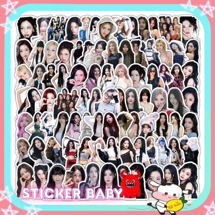 Sticker Kpop Cắt Sẵn Trang Trí Meme Niêm Phong Đồ Gói Card Xinh Bò Sữa ST24