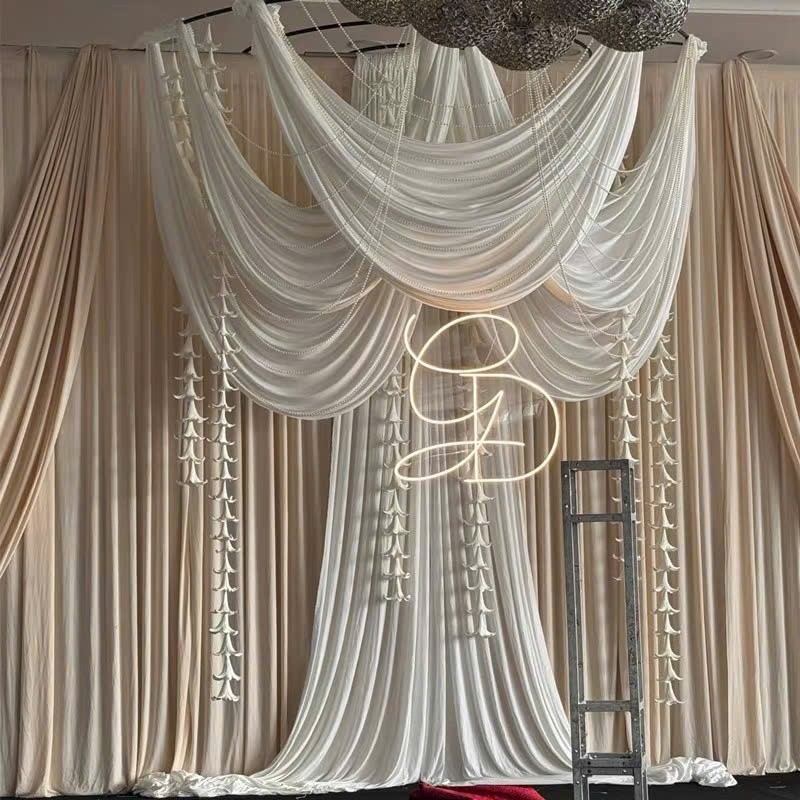 Rèm Vải Thun Lạnh Màu Nu Khổ Rộng 1m7 Làm Phông Nền Chụp Ảnh Trang Trí Đám Cưới, Backdrop Sinh Nhật,