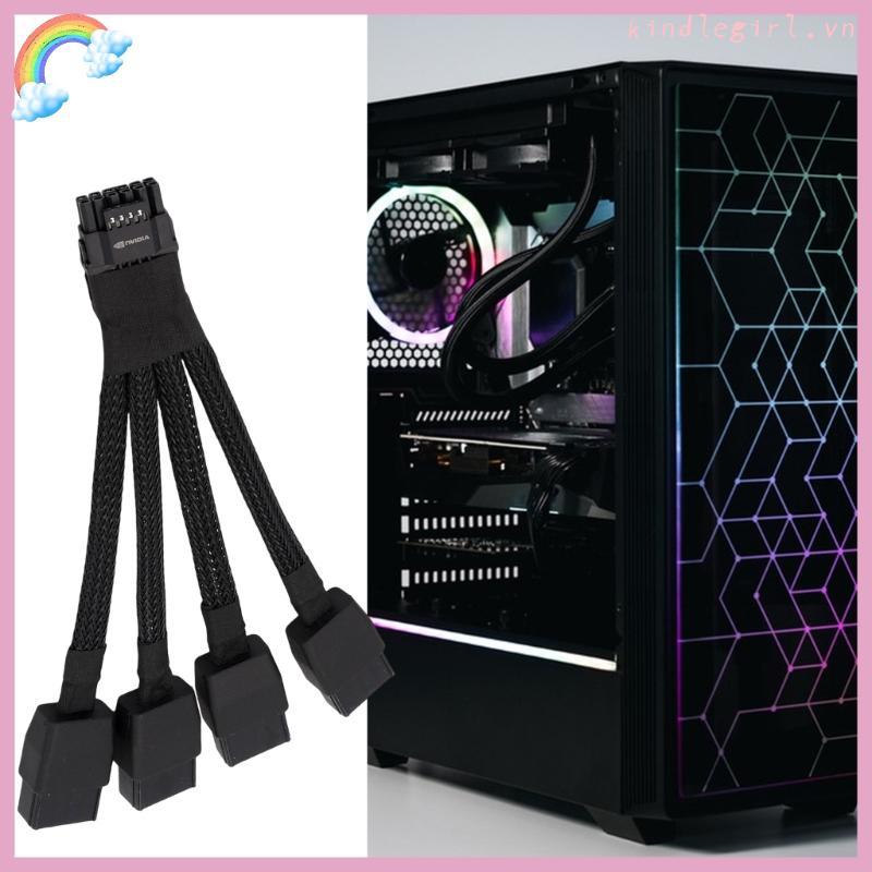 KING Mạnh Mẽ 600W PCIe 4x 8Pin Nữ Đến 16Pin Card Đồ Họa Cáp Nguồn 12VHPW F