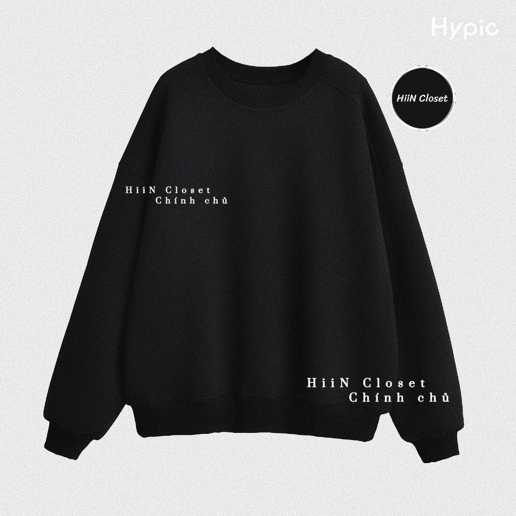 Áo Sweater Lót Lông cực ấm Nam/Nữ Form Rộng 40-79kg HiiNClothing -156