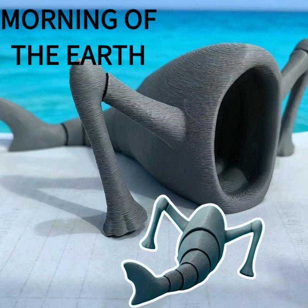 MORNING OF THE Deep Sea Monster Toy, In hình nhiều nhân vật mô hình động vật ăn thịt đại dương di ch