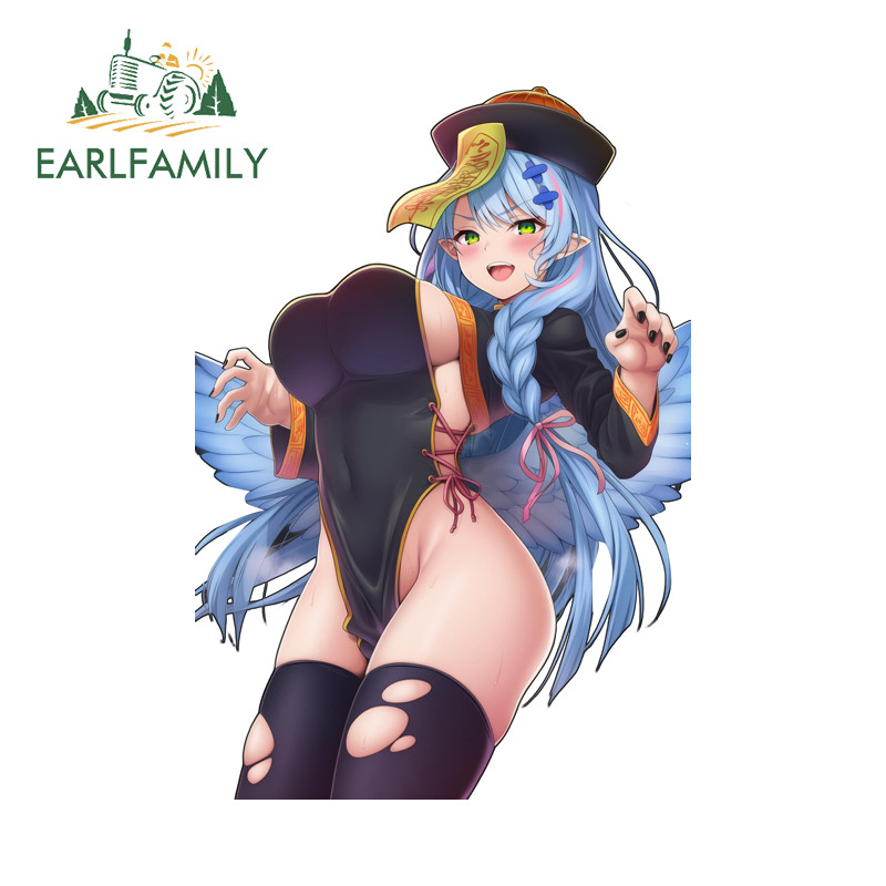 EARLFAMILY Jiangshi Aomori Mỏ Xe Miếng Dán Cá Tính Xe Máy Windows Xe Tay Ga Gương Chiếu Hậu Xe Tải V