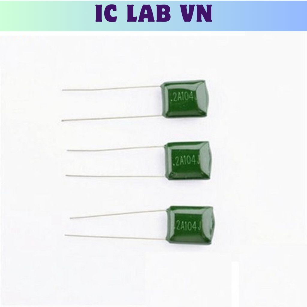 [50 Cái]- Tụ Mica 2A104 100nF 100V Ic Lab VN