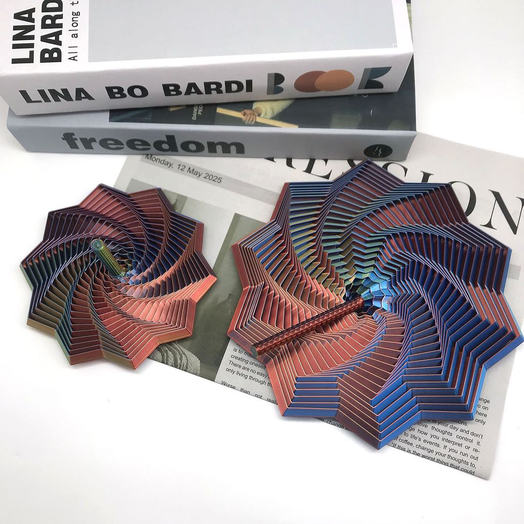 D In Hình Ngôi Sao Giải Nén Có Tay Cầm Tháp Củ Cải Ảo Ảnh Đồ Chơi Giải Nén Đa Giác Xoắn Ốc Tháp C112