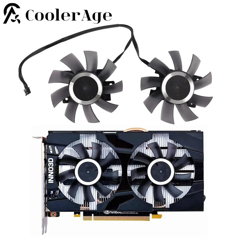 Quạt Card Video Cho INNO3D GeForce GTX 1660 Ti 1660 RTX 2060 Twin X2 75MM CF-12815S GTX160Ti GTX1660