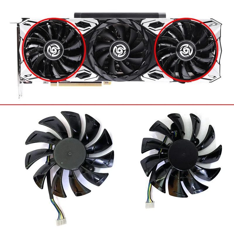QUẠT GA92S2U 4PIN 87MM MỚI Cho ZOTAC RTX 3080Ti RTX 3060Ti RTX 3090 RTX 3060 Quạt Làm Mát Tận Thế