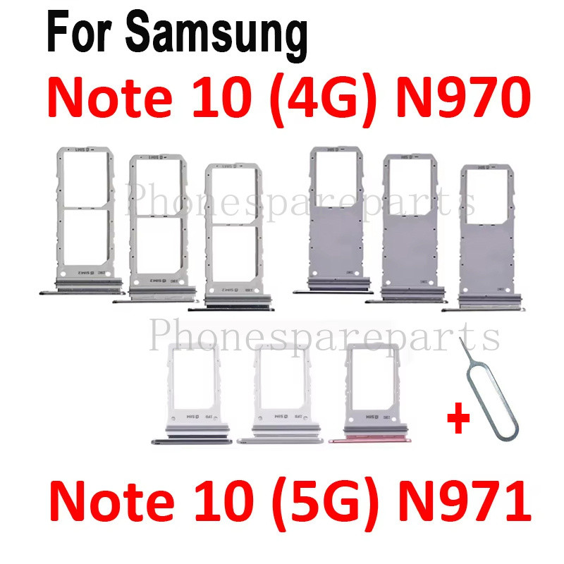 Thẻ Sim Cho Samsung Note 10 5G N970 N970F N970U N971U N971N N971 Vỏ Điện Thoại Di Động Mới Micro SD 
