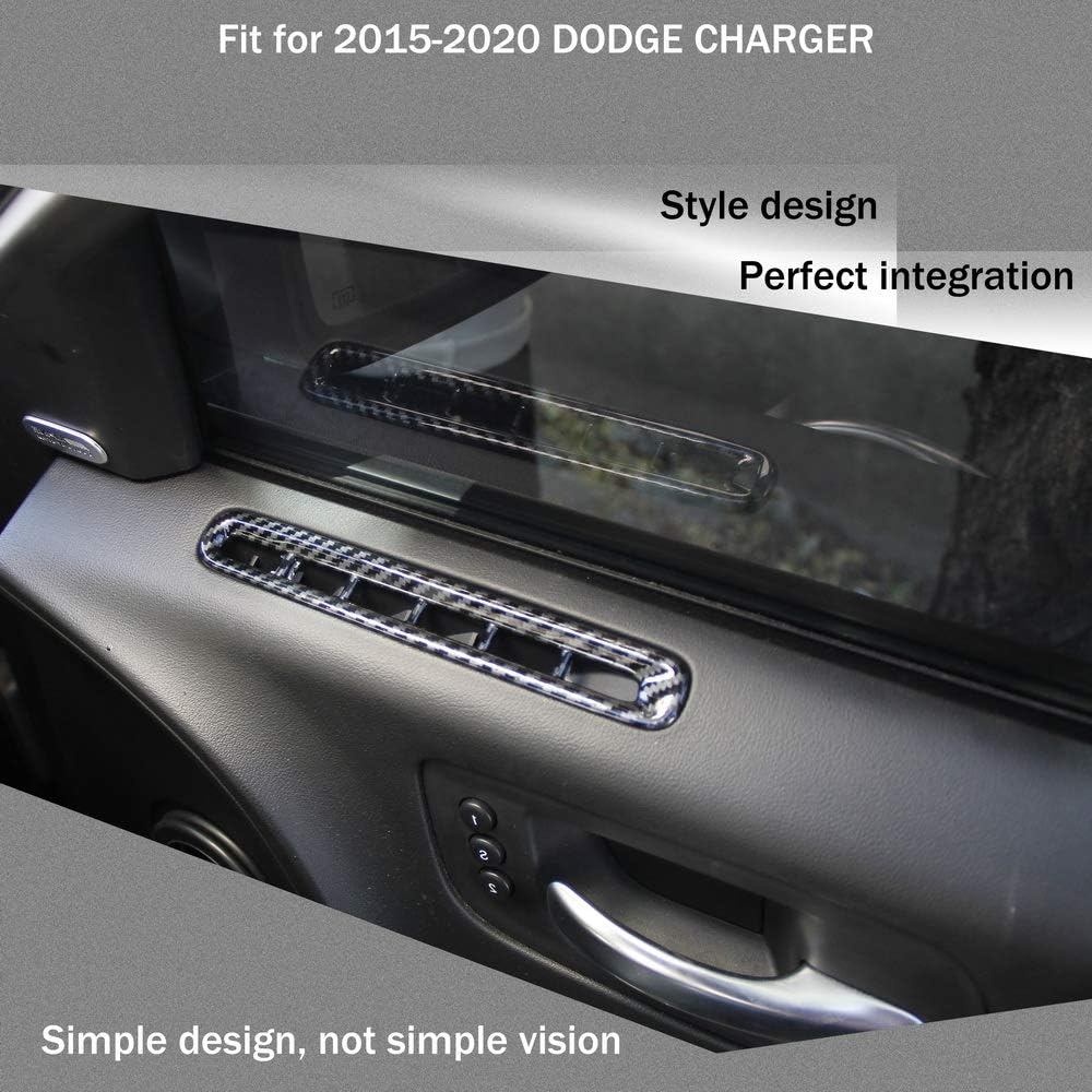 Crosselec Door A / c Vent Panel Air Carbon Fiber Phụ kiện cho Dodge Charger 2011 + BFDK