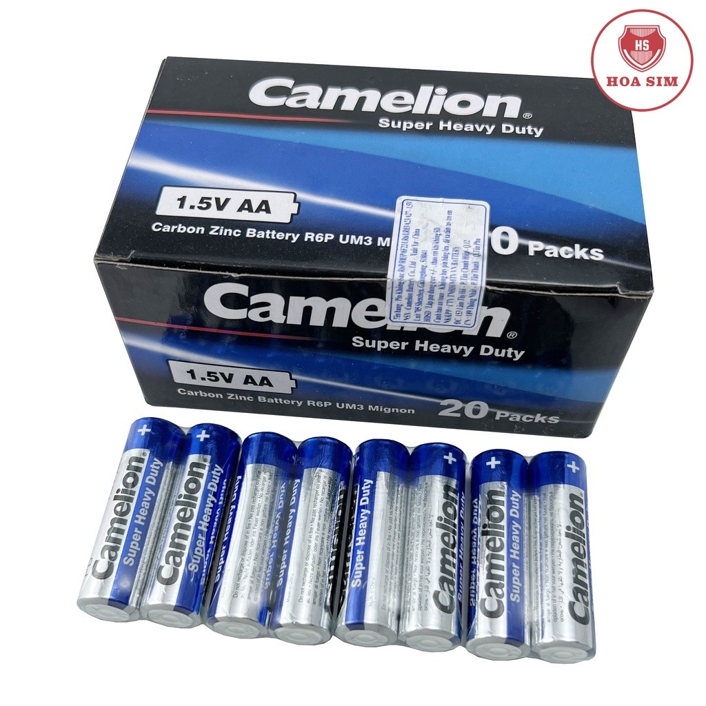 (Hàng Công Ty) Hộp 40 Viên Pin Tiểu Camelion 2A/ Aa 1.5V - Camelion Aa Super Heavy Duty