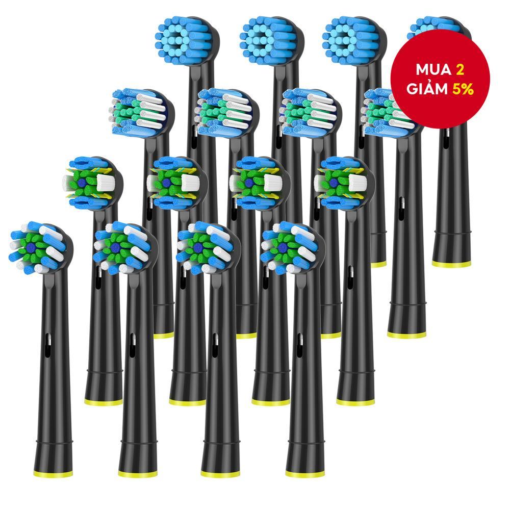 4 đầu bàn chải thay thế EB50 Cross Action cho bàn chải điện Oral B D12 D16 D100 3757 3709 pro3 pro1m