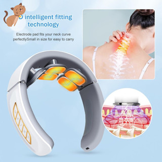 Máy mát xa cột sống cổ với 6 chế độ, 9 cường độ, máy mát xa sưởi cổ, dụng cụ vật lý trị liệu xung sốc điện, dụng cụ thư giãn cổ HSU