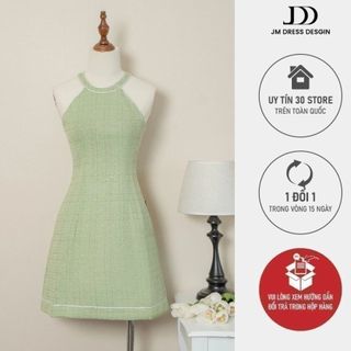JM Dress Design - Đầm tweed cổ yếm 1F23.2210TW