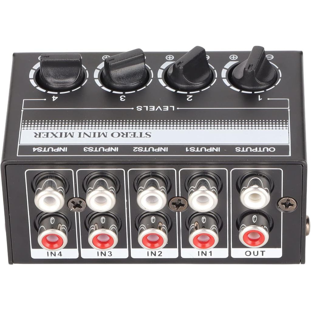 Máy trộn dòng 4 kênh, Máy trộn âm thanh mini CX400 Máy trộn mini âm thanh nổi chuyên nghiệp di động,