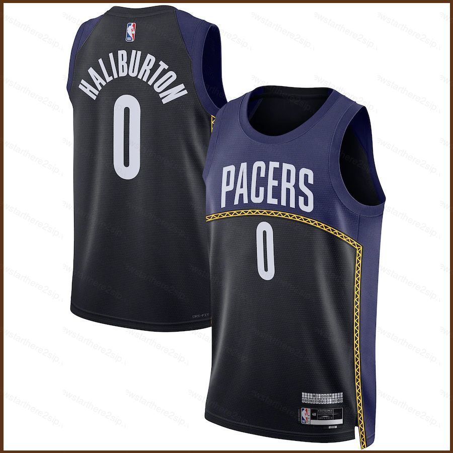 Áo jersey Indiana Pacers Haliburton phiên bản City Edition, phù hợp unisex plus size