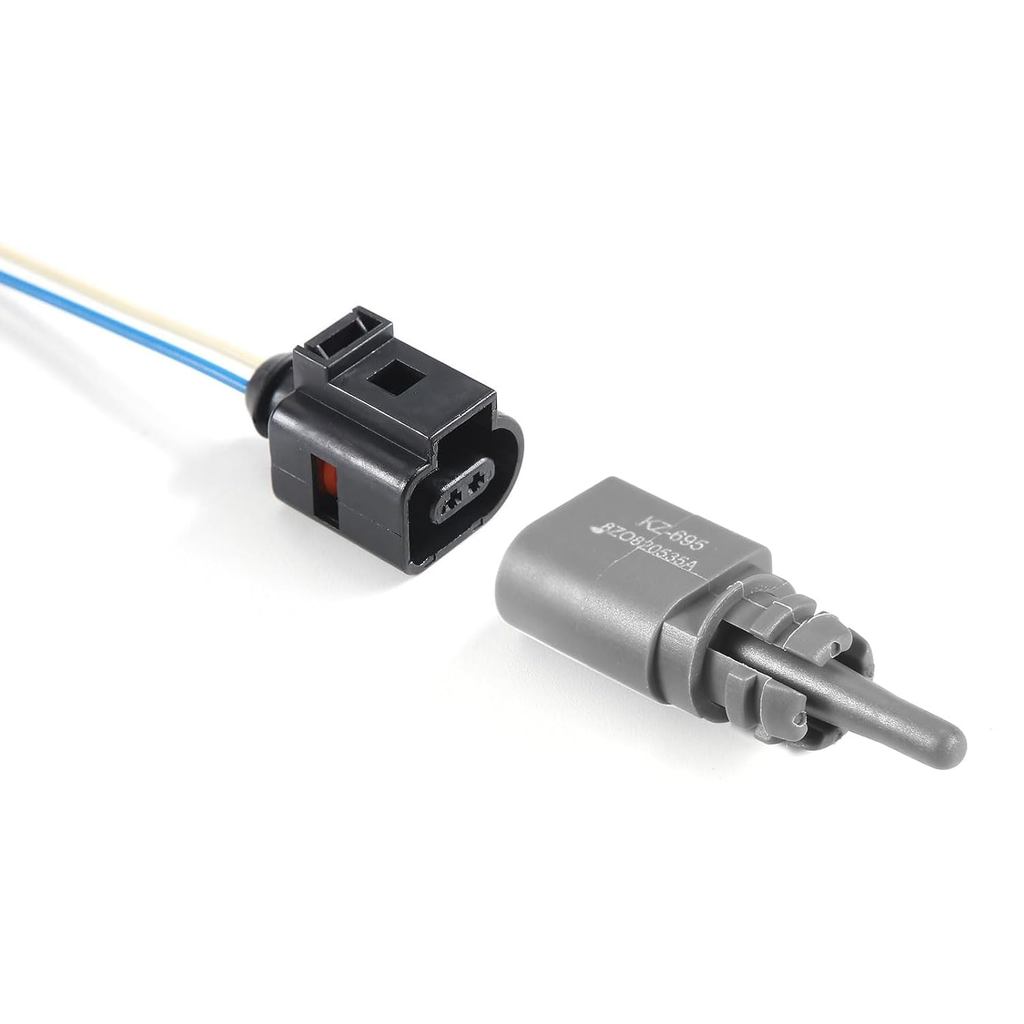 Cảm biến nhiệt độ không khí xung quanh bên ngoài có phích cắm 8Z0820535A + 1J0973702 Tương thích với