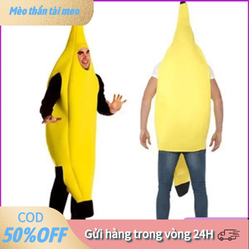 【tài】Bộ đồ Halloween hóa trang cosplay quả chuối vui nhộn cho tiệc và lễ hội