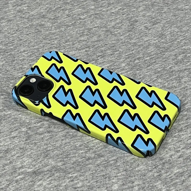 Ốp điện thoại Lightning xanh toàn màn hình Thích hợp cho iPhone 11 13ProMax XR 8Plus 12Pro 17ProMax 