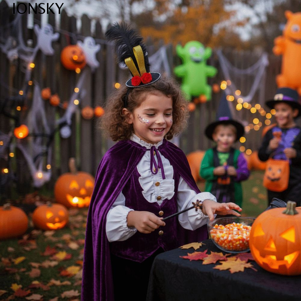 IONSKY Carnival Party Headband, Dress Up Sun Protection Soldier 's Top Hat, Doorman 's Hat Circus Ri