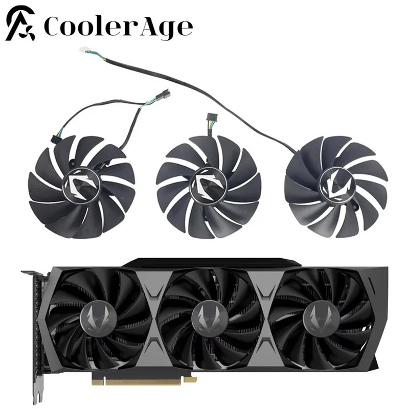 Quạt Card Video Cho ZOTAC GAMING GeForce RTX 3070 Ti 3080 3090 Trinity OC 87MM GA92S2U RTX3070Ti RTX