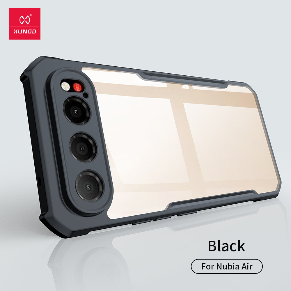 Dành Cho ZTE Nubia Air Case XUNDD Túi Khí PC Trong Suốt Chống Sốc + Vỏ Bảo Vệ Camera TPU Cho Nubia A