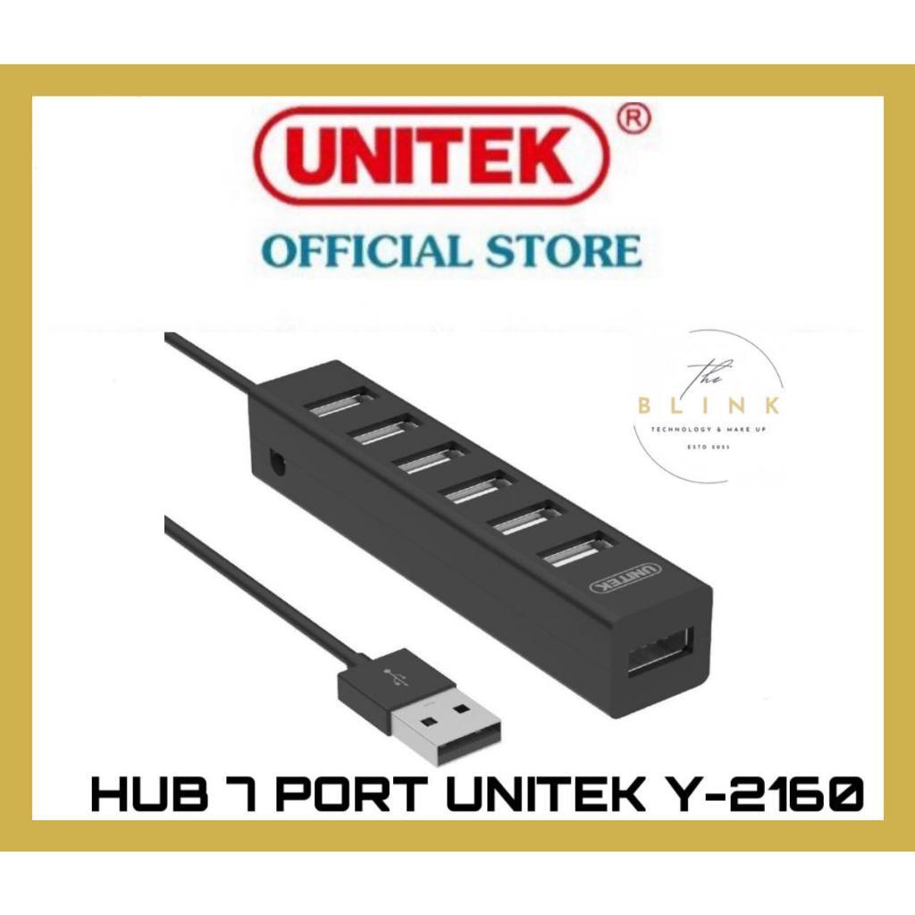 Hub USB , Bộ Chia 7 Cổng Hub USB 2.0 UNITEK Y-2160, Chính Hãng 100%, Bảo Hành 1 Năm