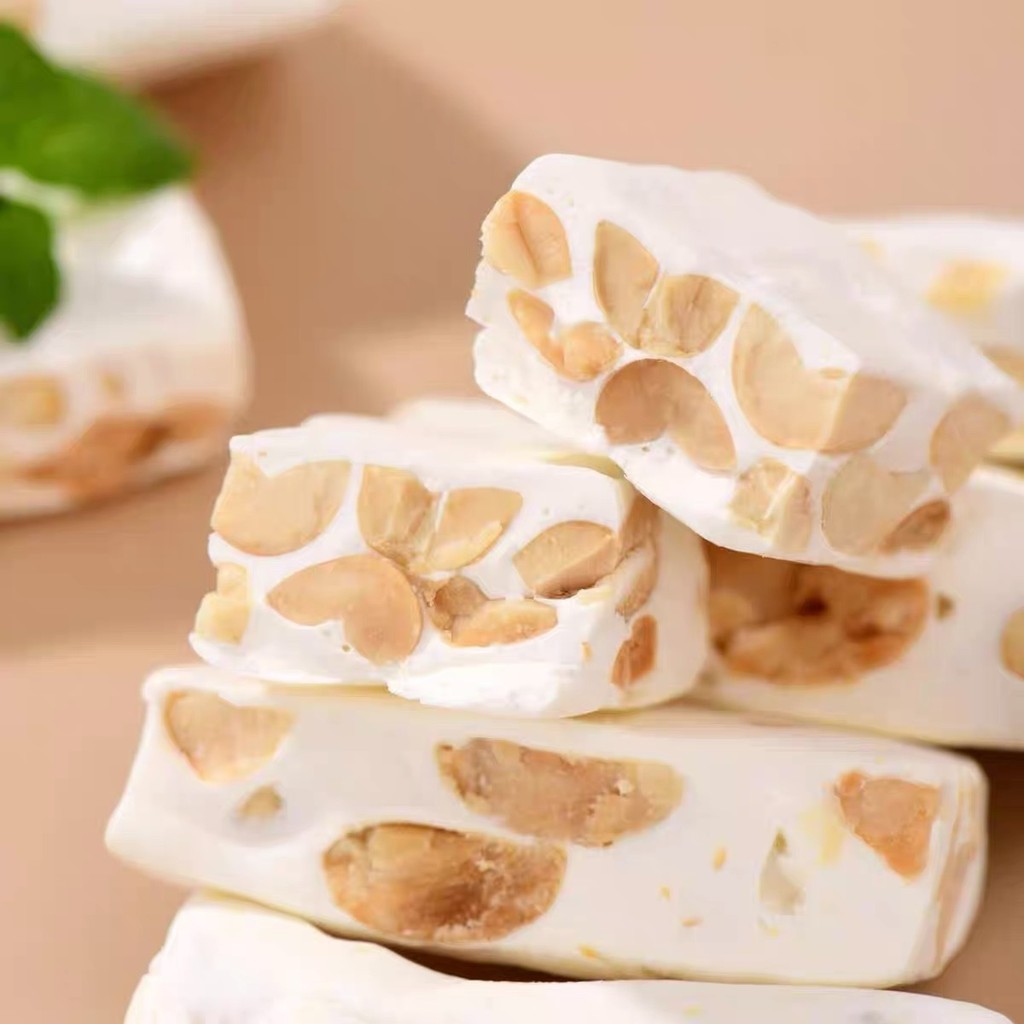 Fukada Yibin Muối Biển Đậu Phộng Nougat g Túi Muối Đậu Phộng Ngọt Kẹo Sữa Đài Loan Thủ Công Kẹo Thườ
