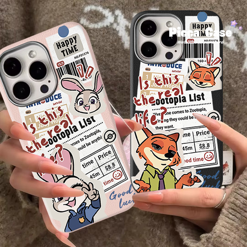 Phim Hoạt Hình Dễ Thương Thỏ Cáo Nick Judy Nụ Cười Cặp Đôi Ốp Lưng Điện Thoại Realme C25 C71 C53 C75 C67 C65 C61 5 C20Y C33 Note 50 60X C51S C15 C51 C21Y C21 C31 C35 C25Y Da Mềm Cao Cấp