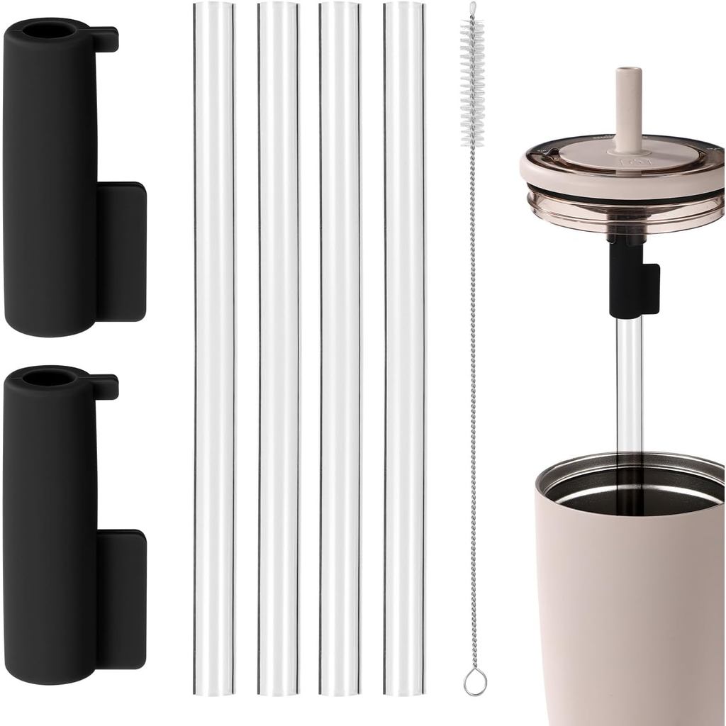 Bộ Ống Hút Tumbler Cho Brümate Era 40oz Tumbler, Bao Gồm 2 Chiếc Tumbler Ống Hút Nắp 4 Chiếc Có Thể 