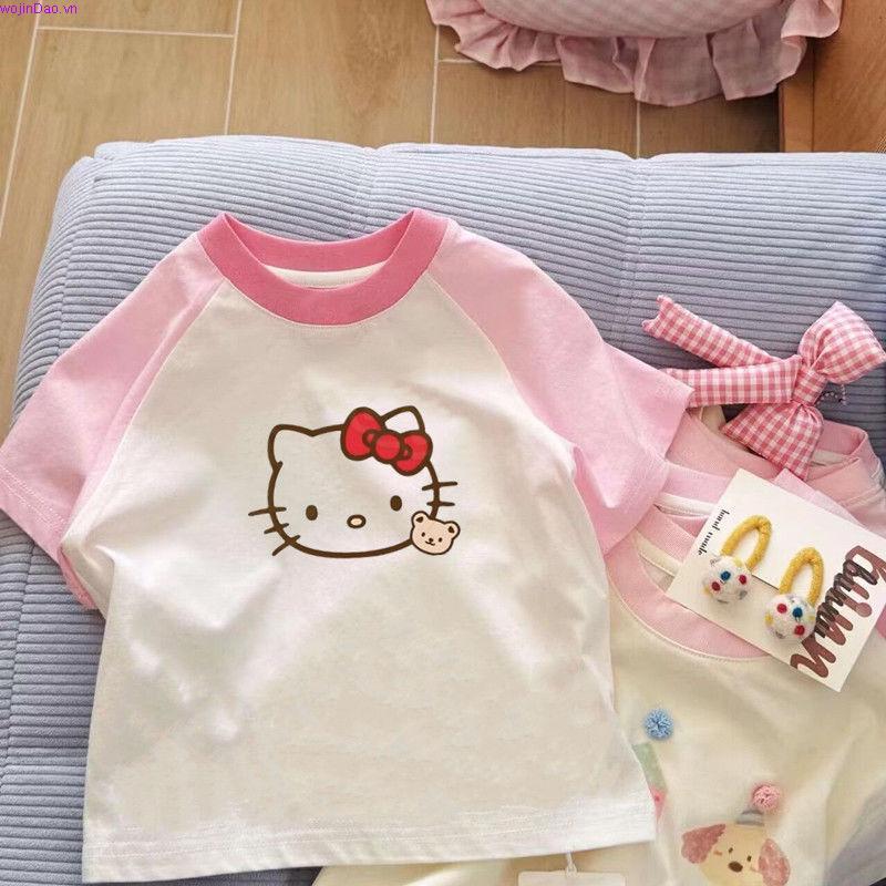 Levents® x Hello Kitty | Áo Thun Regular Icon Raglan Regular Tee/ White 100% Cotton Unisex T-shirt