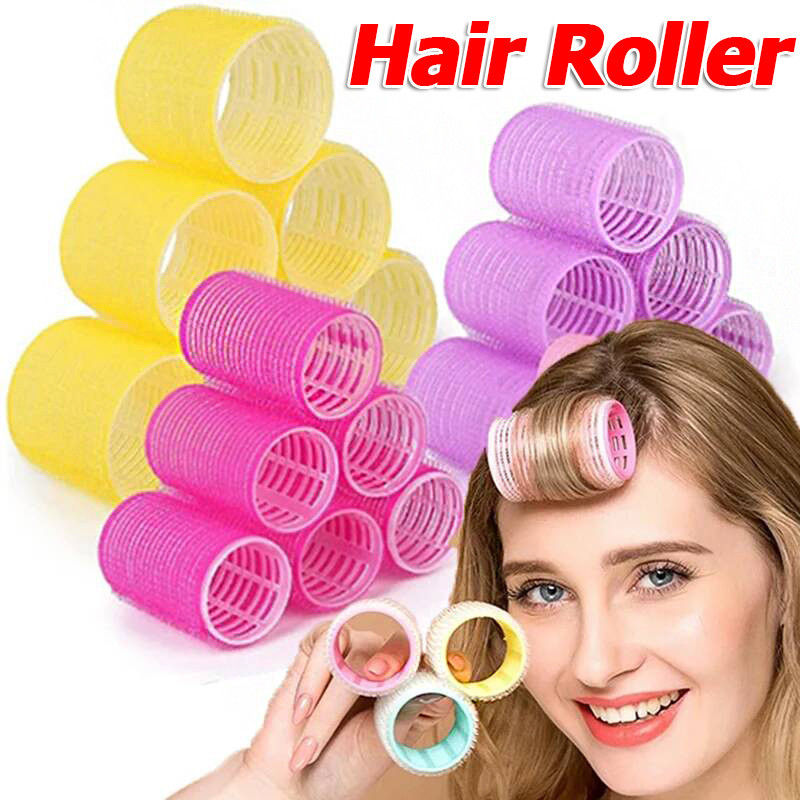 6 / 12 / 18 Chiếc Con Lăn Tóc Nữ Tự Cầm Móc Máy Uốn Tóc / Salon DIY Heatless Hair Bangs Curler