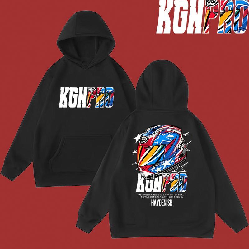 (Mới) Áo Hoodie KGNPRO Arai HELMET Cotton1 HOODIES Xe máy có sẵn cả màu trắng và đen thoải mái khi m