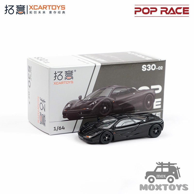 Xcartoys x POP RACE 1: 64 F1 Jet Black Diecast Model Car
