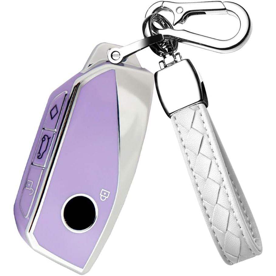 HIBEYO TPU Chìa Khóa Fob Dành Cho Xe BMW 7 Series 760i X7 IX XM 2023 Cho Xe BMW Energie 7er Phụ Kiện