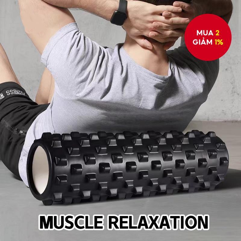Eva Foam Trục Yoga Cột Lưỡi Liềm Rỗng Mace Fitness Yoga Foam Roller Yoga Massage Stick