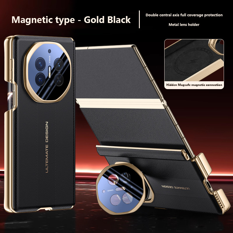 Ốp Da Mạ Điện Sang Trọng Cho Huawei Mate XT Ultimate 5G Hợp Kim Ống Kính Giá Đỡ Bảo Vệ Dành Cho Huaw