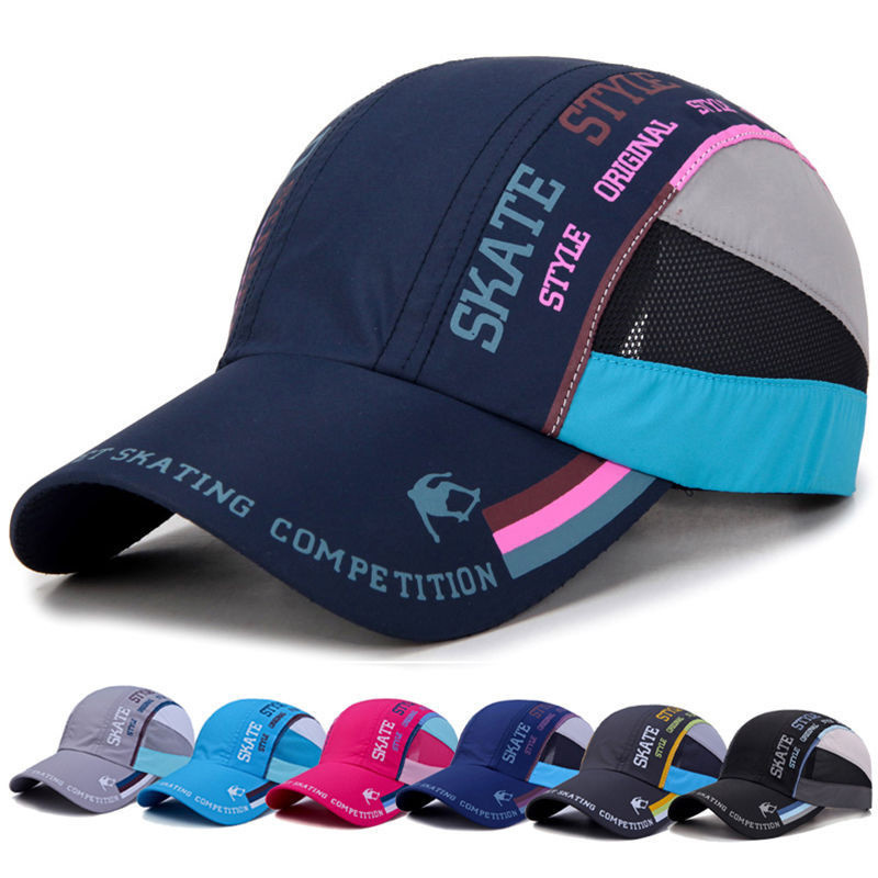 Mũ bóng chày nam nữ mỏng, thoáng khí, nhanh khô - bảo vệ khỏi tia cực tím, lý tưởng cho du lịch và leo núi