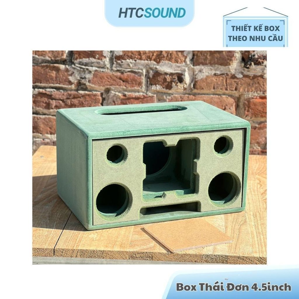 Thùng Loa 2.1 Thái ĐƠN Sub 4.5inch 2 mid 3inch Có Tặng Kèm Mica Ngăn Sub, Thông Hơi Gỗ