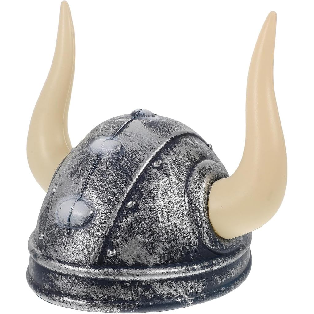 TOYANDONA Mũ bảo hiểm Viking Mũ Viking có sừng Mũ dự tiệc ngộ nghĩnh Mũ bảo hiểm chiến binh Barbaria