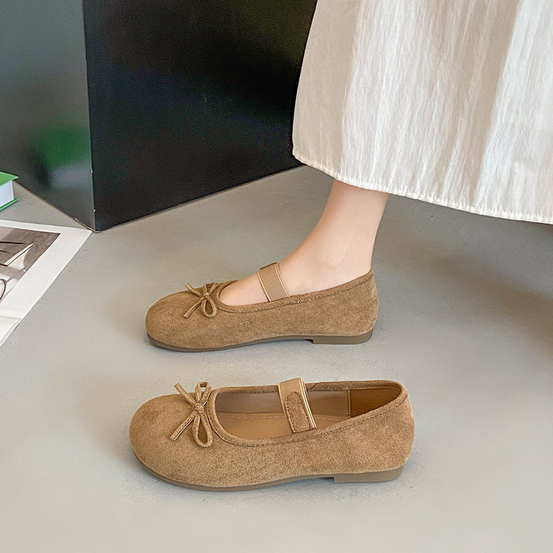 Women's Shoes7605-French-style Elegant Ballet Flat Shoes Versatile