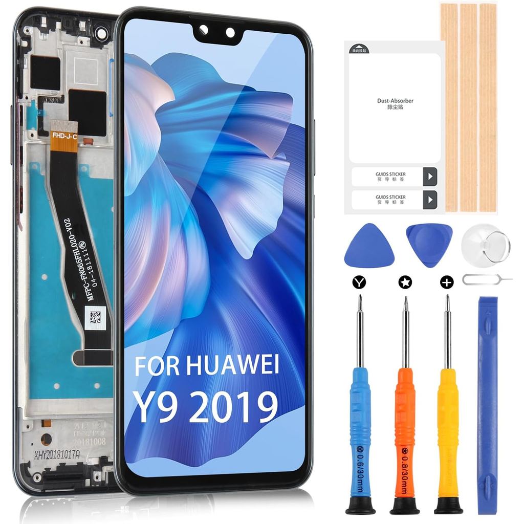 Bộ thay thế màn hình cho Huawei Y9 2019 JKM-LX1 JKM-LX2 JKM-LX3 JKM-AL00, Bộ số hóa màn hình cảm ứng