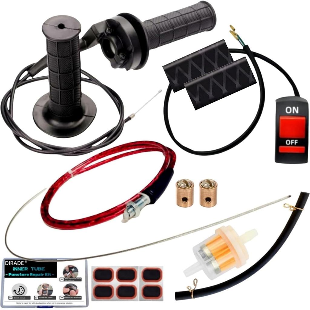 Tay cầm tăng tốc cáp ga xoắn 7 / 8 "22mm cho xe đạp Mini Mikuni Coleman CT200U CT200U-EX MB200 BT200