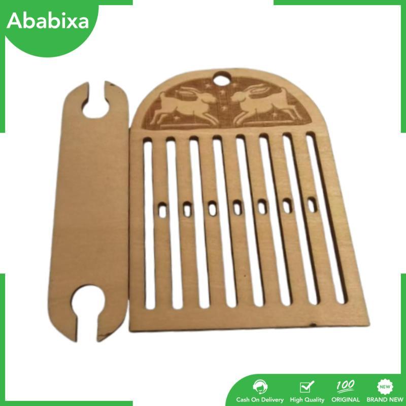 Cứng Huddle Backstrap Loom Kit cho Bandweaving Dụng cụ dệt di động Bộ dệt kim gỗ sáng tạo dành cho t