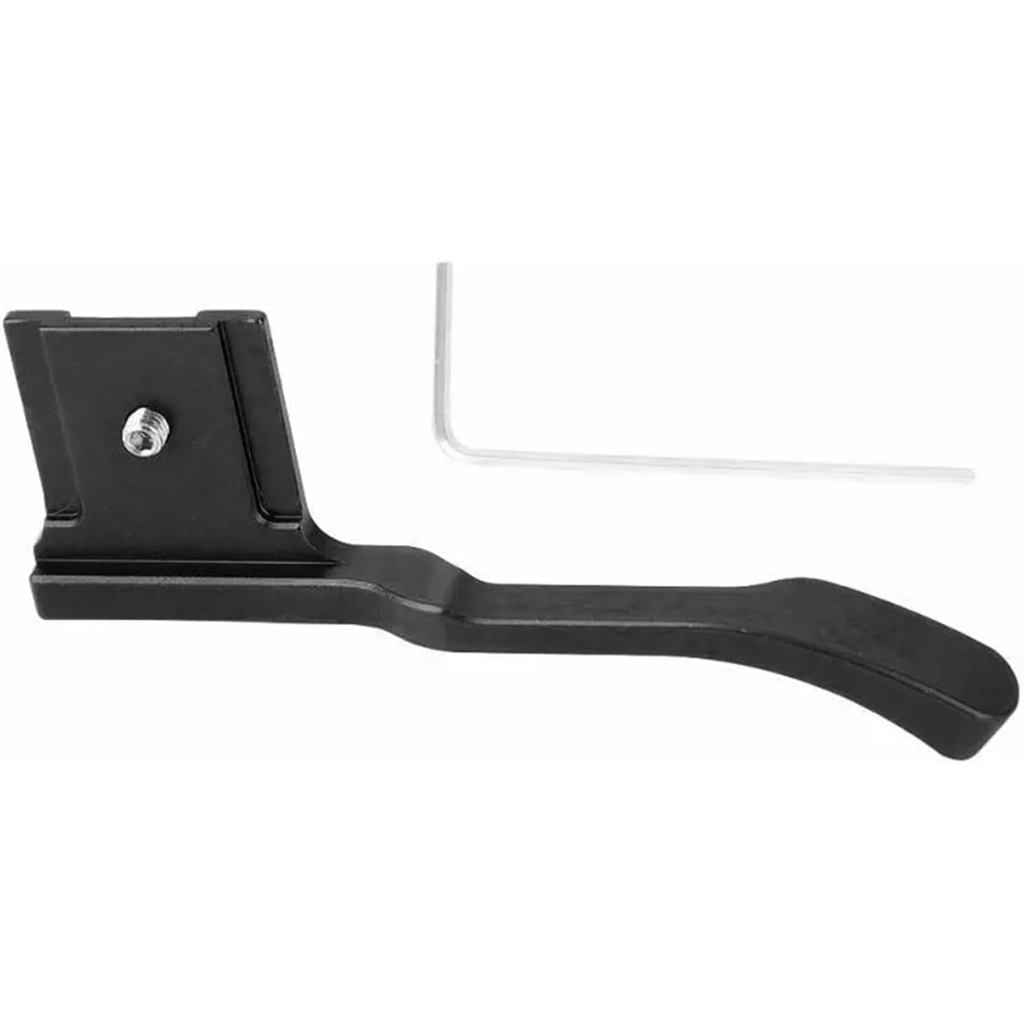 Ngón tay cái UP Grip cho Fuji GFX 50R cho máy ảnh fujifilm Custom Mount Hot Shoe Grip Đen Đỏ (Đen)