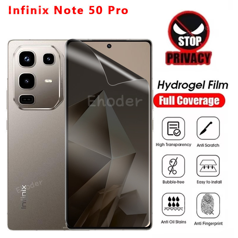 1 ~ 3 Phim Hydrogel Chống Gián Điệp Cho infinix Note 50 Pro Plus 50X 4G 5G 2025 Note50 Note50Pro Not