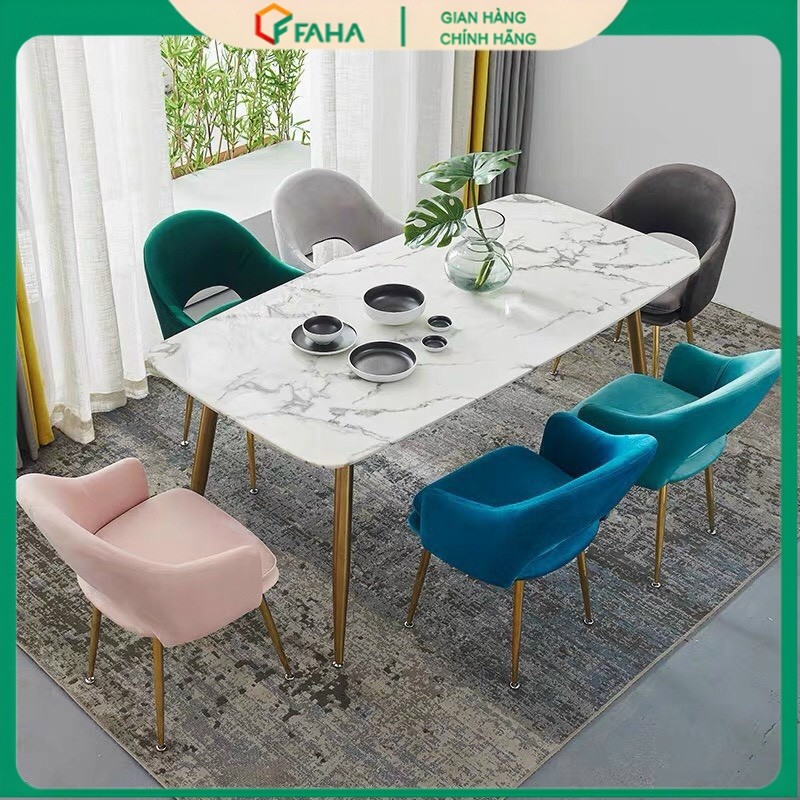 BỘ BÀN ĂN Á CERAMIC GHẾ ABBY