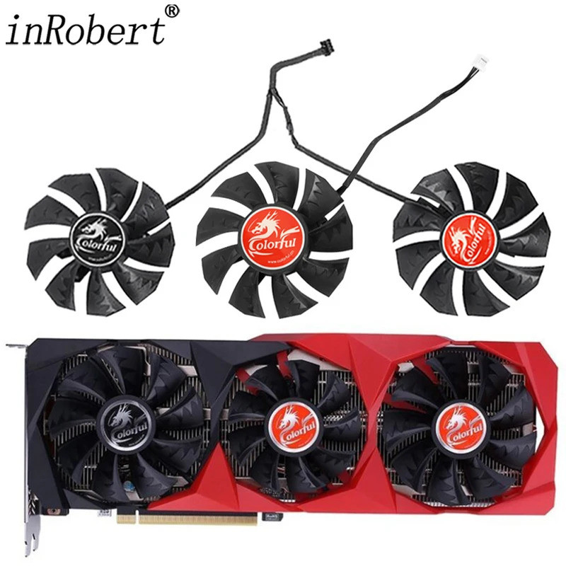 Mới 87MM RTX3060 Quạt Làm Mát Thay Thế Cho Nhiều Màu Sắc GeForce RTX 3060 3070 3080 Ti 3090 NB 12G-V